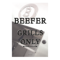 Beefer-Grill-Schild - Hartschaum