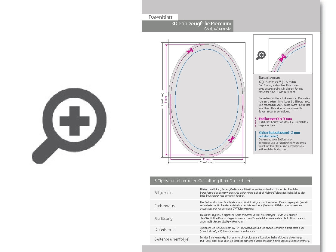 Product Bild 3d-fahrzeug-klebefolie_premium_oval_(oval_konturgeschnitten)