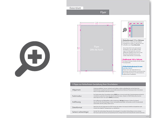 Product Bild multiloft-flyer_din_a6_hoch_(10_5_cm_x_14_8_cm)__4_0_farbig_(einseitiger_druck)
